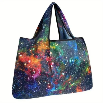 Starry Sky Printed Reusable Grocery Bag - TELESCOPIUM.GR