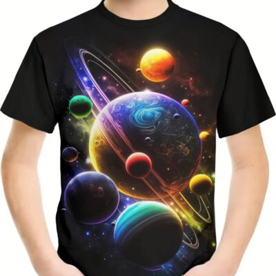 Galaxy 3D Kids T-Shirt