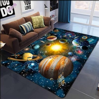 Cosmic Planets Carpet 3D