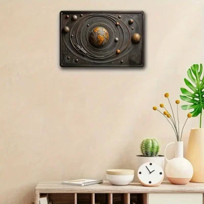 Vintage Metal Solar System Wall Art - TELESCOPIUM.GR