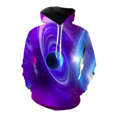 Universe Galaxy 3D Printed Hoodies - TELESCOPIUM.GR