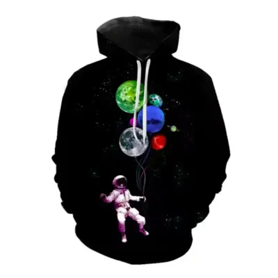 Universe Balloons 3D Printed Hoodies - TELESCOPIUM.GR
