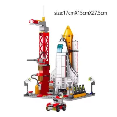 Space Rocket Launching Model Building Blocks (494pcs) - TELESCOPIUM.GR