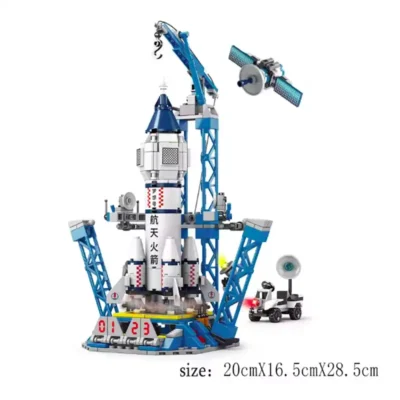 Aerospace Rocket Launching Model Building Blocks (452pcs) - TELESCOPIUM.GR