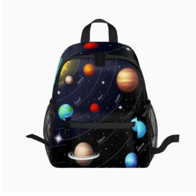 BACKPACK with Adjustable Straps Planets & Stars Design - TELESCOPIUM.GR