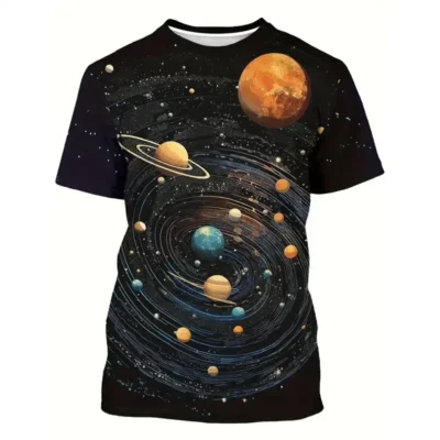 Planets in the Solar System T-Shirt - TELESCOPIUM.GR